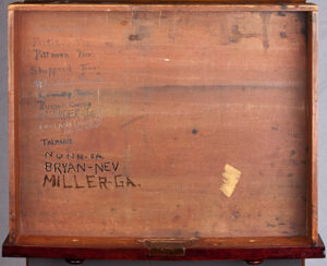 Inside U.S. Sen. David Perdue's desk in the Senate chamber.