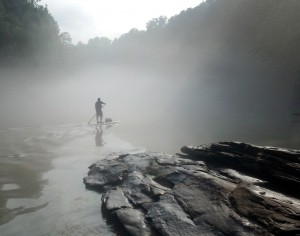'Paddleboarder on the Chattahoochee,' by Kelly Haggard Olson