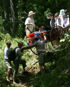 Pushing up a mountain