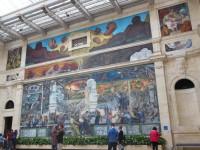 One giant wall of the Diego Rivera mural in Detroit. Click image to enlarge.