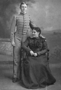 Mollie Jones with her son Clifford Jones, circa 1902
