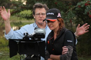 Nicholson with Kubota client