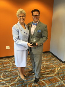 Lawrenceville Mayor Judy Johnson and Anthony Rodriguez