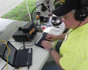 Vaden (Mac) McDonald of Tucker, Operator at Gwinnett Amateur Radio Field Day