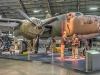 U.S. Air Force Museum display of a B-25B Mitchell in preparation for the Doolittle Raid.  Source: Wikipedia.
