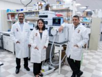 From left are: Drs. Shashidharamurthy Taval, Srujana Rayalam, and  Vicky Mody. Photo provided.