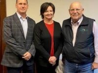 From left are Chuck Nash, Abbeville Community FCU Board chairman; Trish Fuller, Abbeville Community FCU Manager; and Marshall Boutwell, Peach State FCU President/CEO.