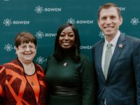 Dignitaries at the Rowen ceremony on Friday included former County Commission Chairman Charlotte Nash, current Chairman Nicole Hendrickson and Rowen President Mason Allstock.  Photos provided.