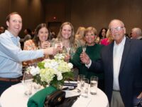 Chris Staley, left,of Atlanta is all smiles, shown with his family. The new PCOM grad, who attended Marist High School before graduating from Emory, is now headed to Northeast Georgia Medical Center in Gainesville for his residency