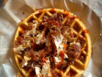 Chicken and waffles, via Unsplash.